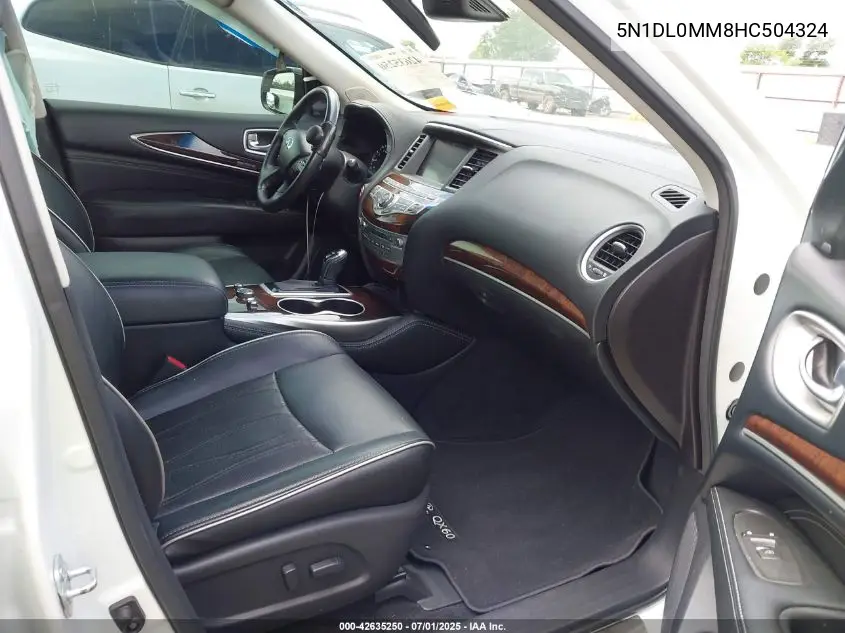 2017 Infiniti Qx60 VIN: 5N1DL0MM8HC504324 Lot: 42635250