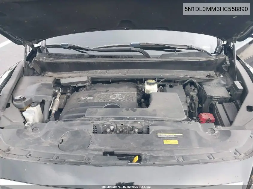 5n1dl0mm3hc558890 5N1DL0MM3HC558890 2017 Infiniti Qx60