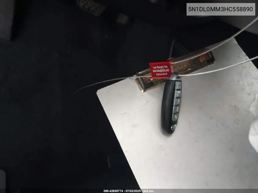 5n1dl0mm3hc558890 5N1DL0MM3HC558890 2017 Infiniti Qx60