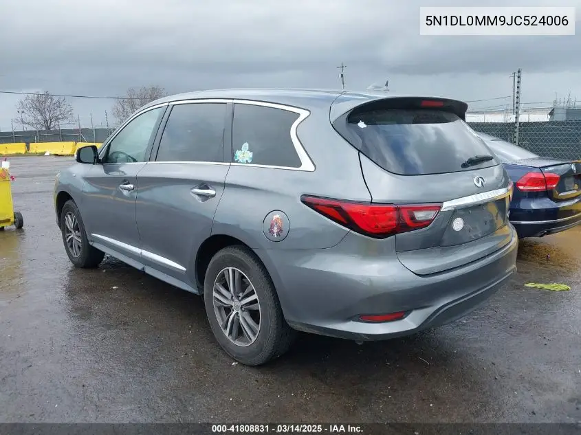 2018 Infiniti Qx60 VIN: 5N1DL0MM9JC524006 Lot: 41808831