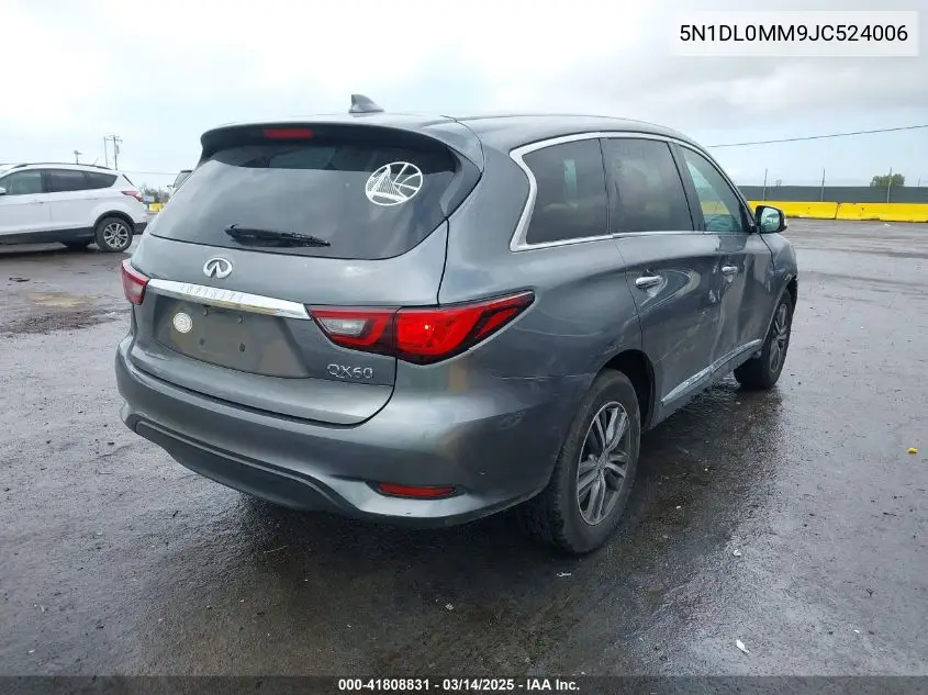 2018 Infiniti Qx60 VIN: 5N1DL0MM9JC524006 Lot: 41808831