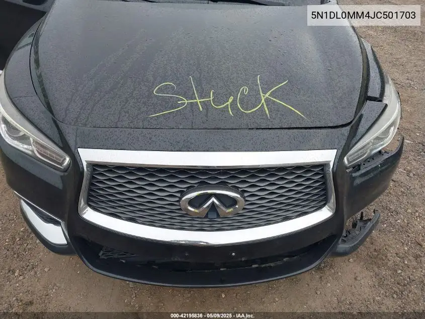 2018 Infiniti Qx60 VIN: 5N1DL0MM4JC501703 Lot: 42195836