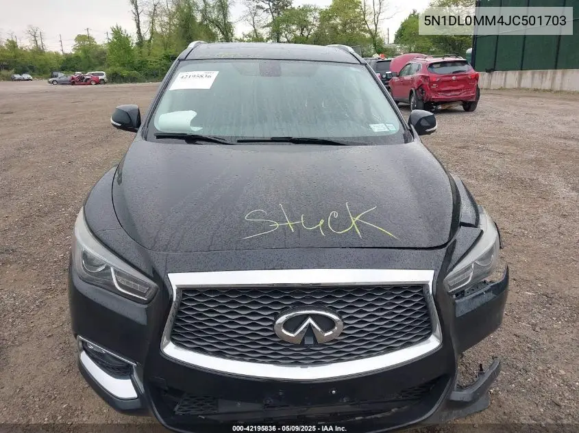 2018 Infiniti Qx60 VIN: 5N1DL0MM4JC501703 Lot: 42195836