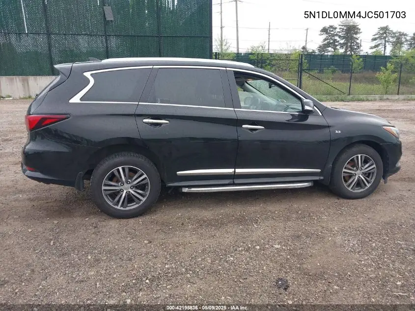 2018 Infiniti Qx60 VIN: 5N1DL0MM4JC501703 Lot: 42195836