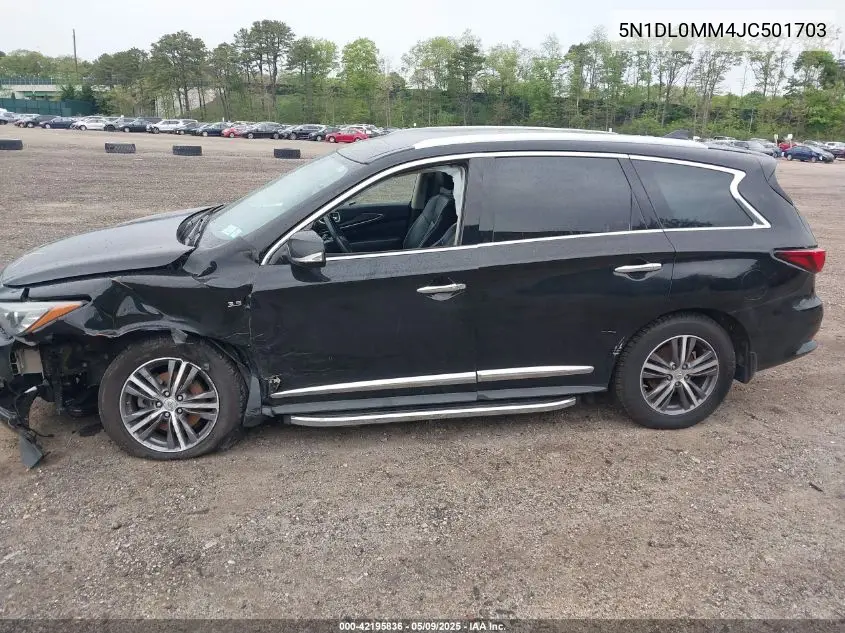 2018 Infiniti Qx60 VIN: 5N1DL0MM4JC501703 Lot: 42195836