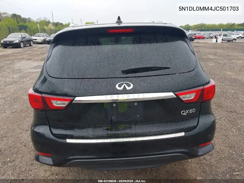 2018 Infiniti Qx60 VIN: 5N1DL0MM4JC501703 Lot: 42195836