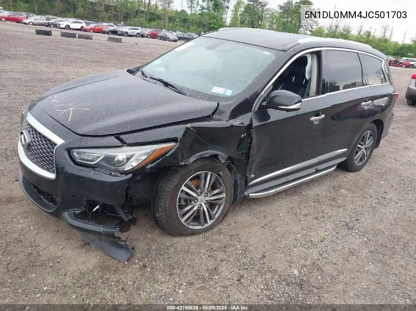 2018 Infiniti Qx60 VIN: 5N1DL0MM4JC501703 Lot: 42195836