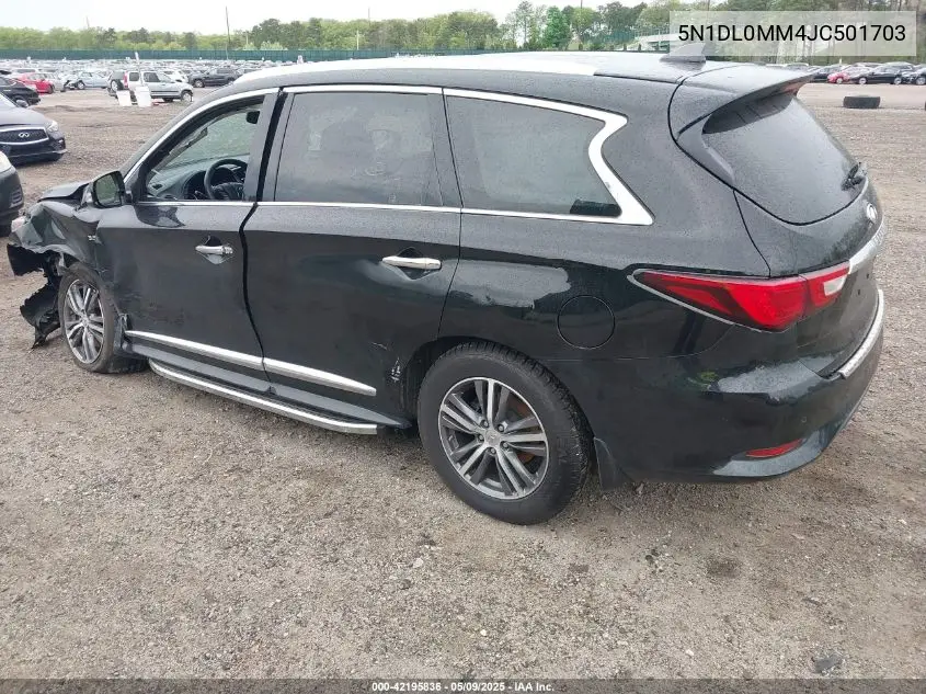 2018 Infiniti Qx60 VIN: 5N1DL0MM4JC501703 Lot: 42195836