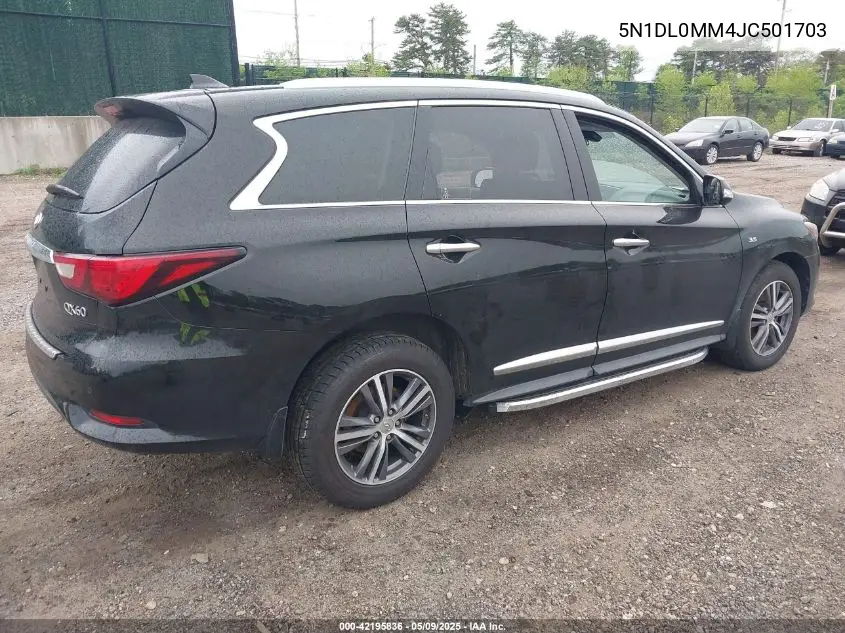 2018 Infiniti Qx60 VIN: 5N1DL0MM4JC501703 Lot: 42195836