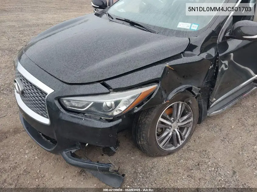 2018 Infiniti Qx60 VIN: 5N1DL0MM4JC501703 Lot: 42195836