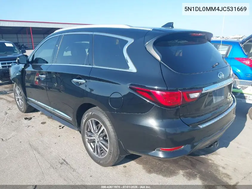 2018 Infiniti Qx60 VIN: 5N1DL0MM4JC531669 Lot: 42611970