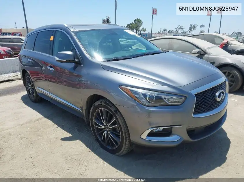 2018 Infiniti Qx60 VIN: 5N1DL0MN8JC525947 Lot: 42625055