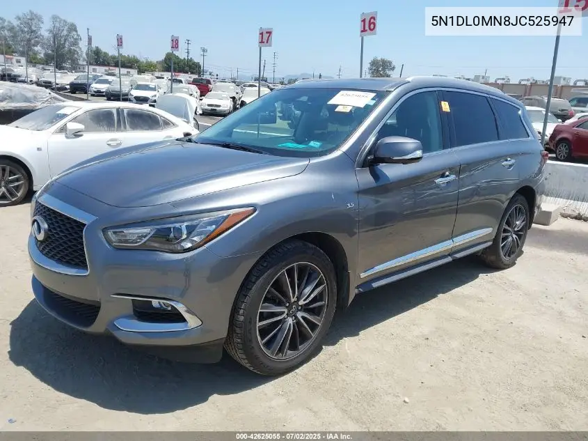 2018 Infiniti Qx60 VIN: 5N1DL0MN8JC525947 Lot: 42625055