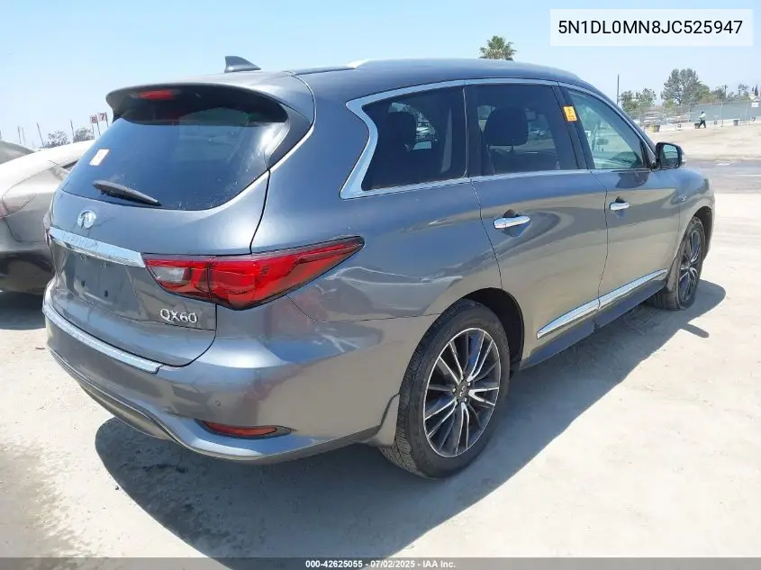 2018 Infiniti Qx60 VIN: 5N1DL0MN8JC525947 Lot: 42625055