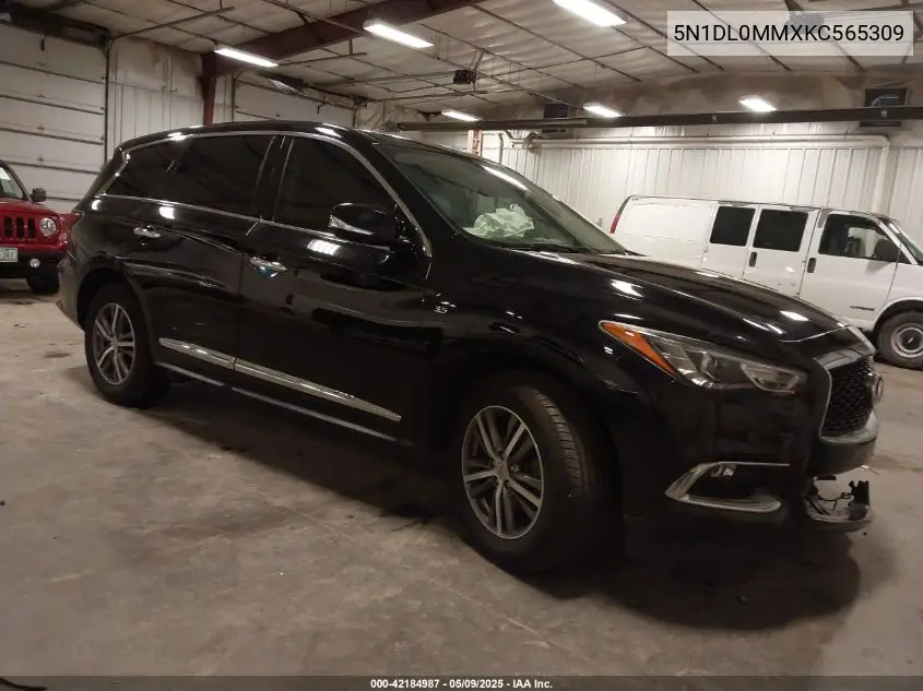 2019 Infiniti Qx60 Pure VIN: 5N1DL0MMXKC565309 Lot: 42184987