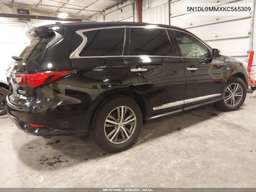 2019 Infiniti Qx60 Pure VIN: 5N1DL0MMXKC565309 Lot: 42184987