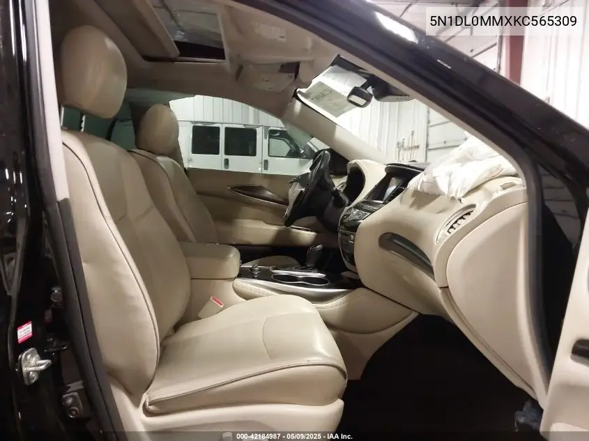 2019 Infiniti Qx60 Pure VIN: 5N1DL0MMXKC565309 Lot: 42184987