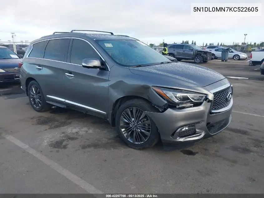 2019 Infiniti Qx60 Luxe VIN: 5N1DL0MN7KC522605 Lot: 42257708