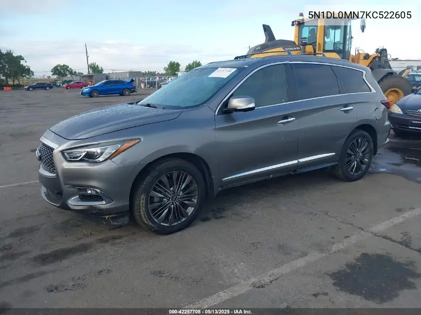 2019 Infiniti Qx60 Luxe VIN: 5N1DL0MN7KC522605 Lot: 42257708