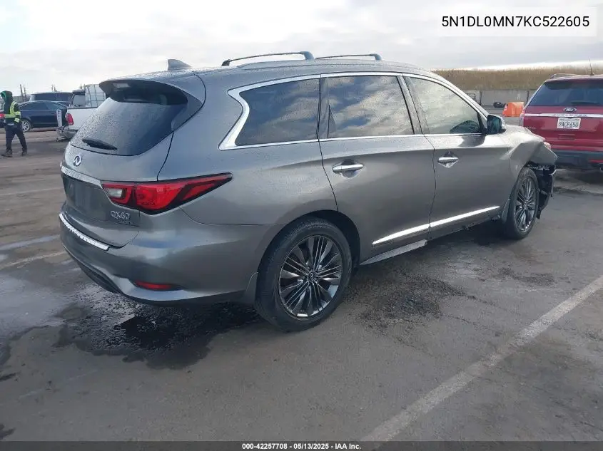 2019 Infiniti Qx60 Luxe VIN: 5N1DL0MN7KC522605 Lot: 42257708