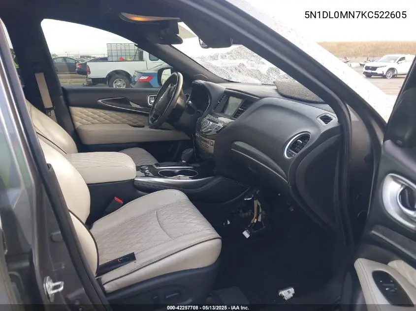 2019 Infiniti Qx60 Luxe VIN: 5N1DL0MN7KC522605 Lot: 42257708