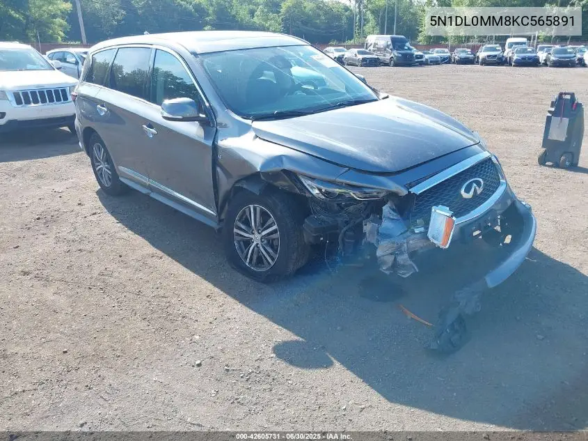 2019 Infiniti Qx60 Luxe/Pure VIN: 5N1DL0MM8KC565891 Lot: 42605731