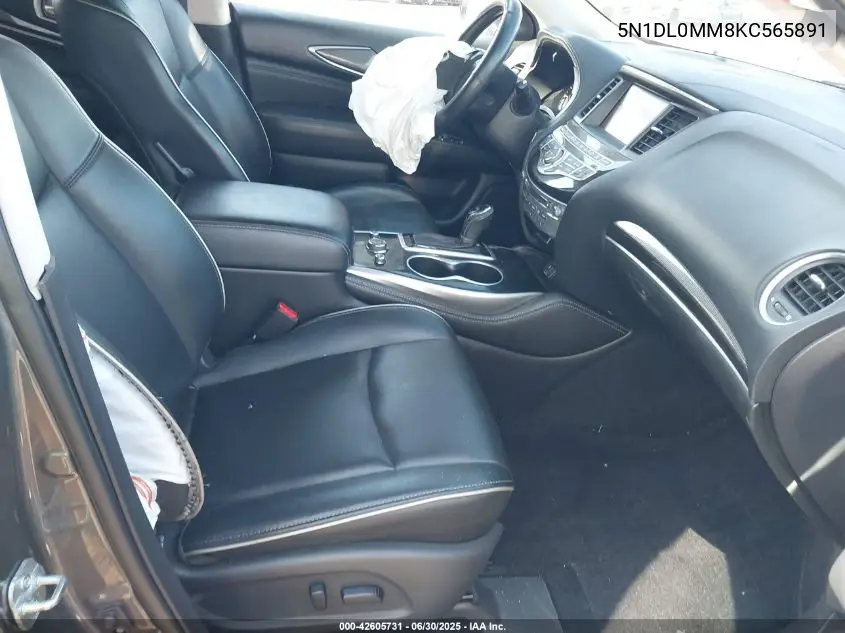 2019 Infiniti Qx60 Luxe/Pure VIN: 5N1DL0MM8KC565891 Lot: 42605731