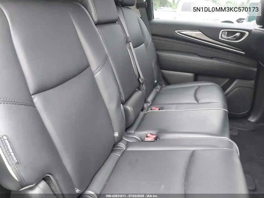 2019 Infiniti Qx60 Pure VIN: 5N1DL0MM3KC570173 Lot: 42631011