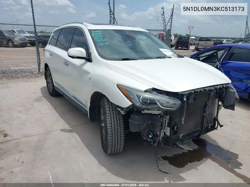 2019 Infiniti Qx60 Luxe VIN: 5N1DL0MN3KC513173 Lot: 42643484