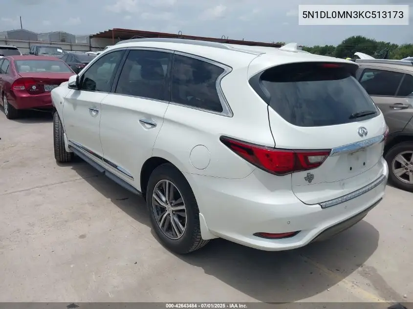 2019 Infiniti Qx60 Luxe VIN: 5N1DL0MN3KC513173 Lot: 42643484