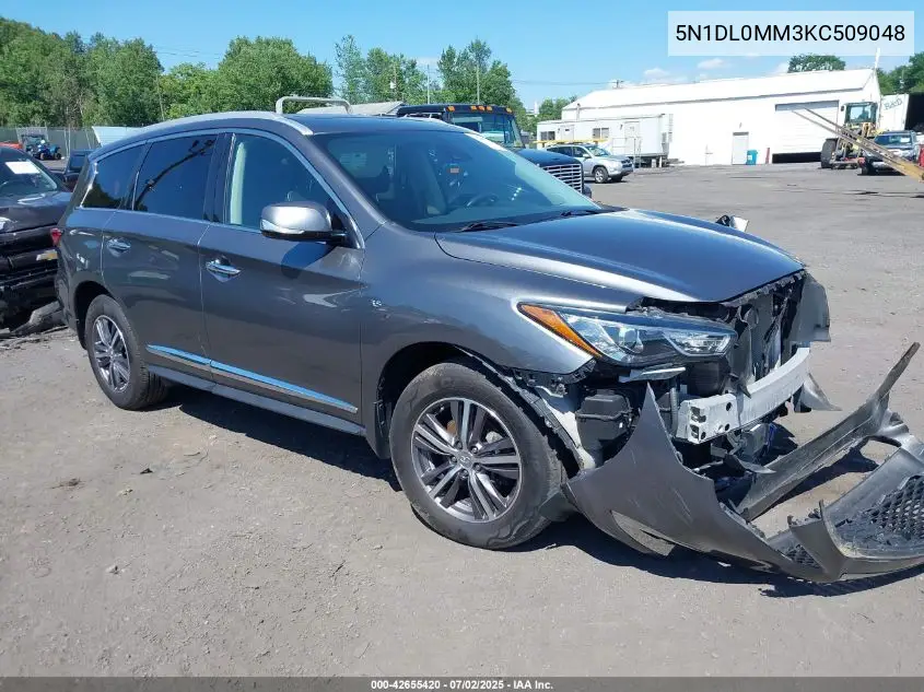 2019 Infiniti Qx60 Luxe VIN: 5N1DL0MM3KC509048 Lot: 42655420