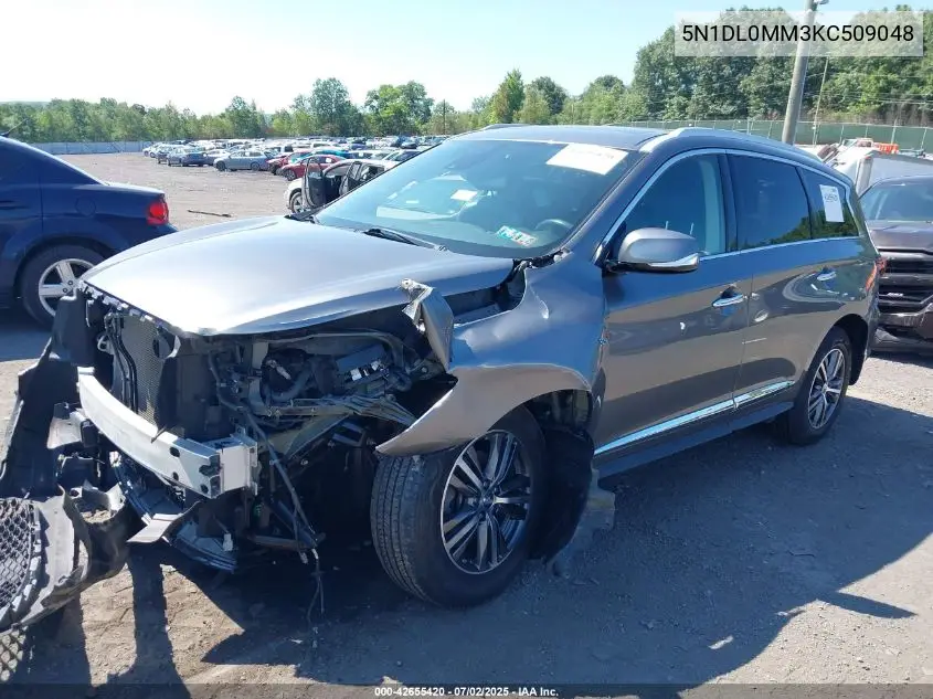 2019 Infiniti Qx60 Luxe VIN: 5N1DL0MM3KC509048 Lot: 42655420