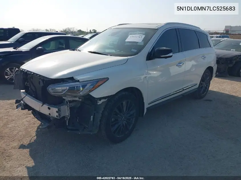 2020 Infiniti Qx60 Luxe VIN: 5N1DL0MN7LC525683 Lot: 42022763