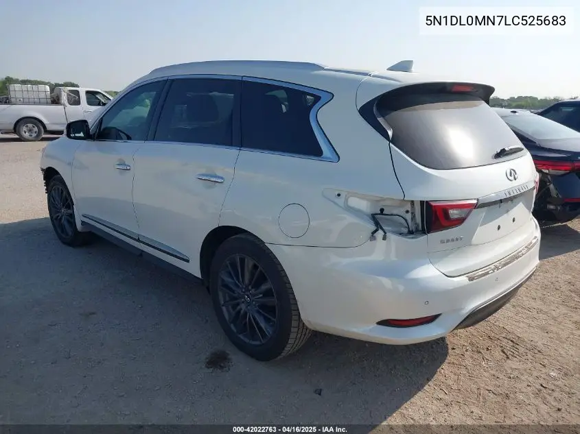2020 Infiniti Qx60 Luxe VIN: 5N1DL0MN7LC525683 Lot: 42022763