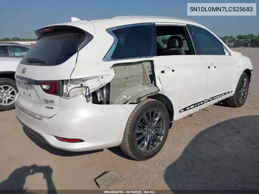 2020 Infiniti Qx60 Luxe VIN: 5N1DL0MN7LC525683 Lot: 42022763