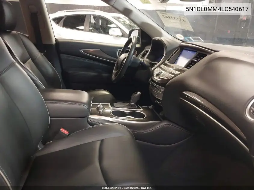 2020 Infiniti Qx60 Pure Awd VIN: 5N1DL0MM4LC540617 Lot: 42232162