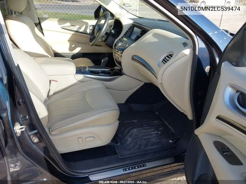 2020 Infiniti Qx60 Luxe VIN: 5N1DL0MN2LC539474 Lot: 42618346