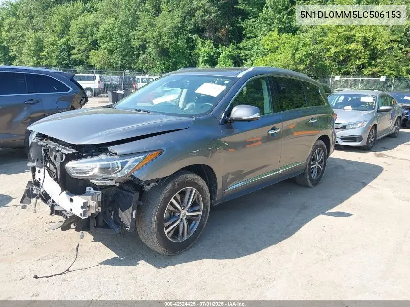 2020 Infiniti Qx60 Luxe Awd VIN: 5N1DL0MM5LC506153 Lot: 42624425