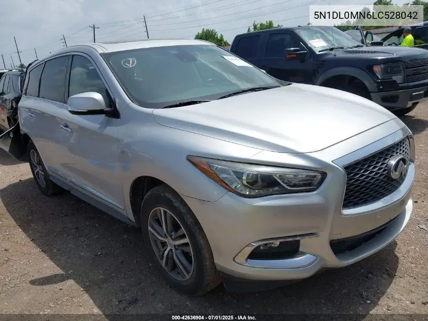 2020 Infiniti Qx60 Pure VIN: 5N1DL0MN6LC528042 Lot: 42636904