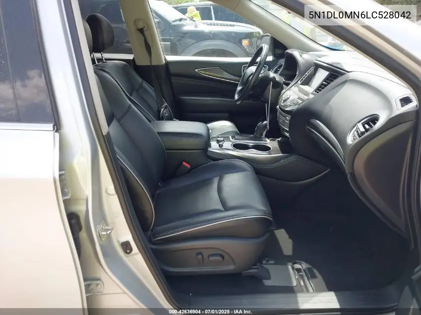 2020 Infiniti Qx60 Pure VIN: 5N1DL0MN6LC528042 Lot: 42636904