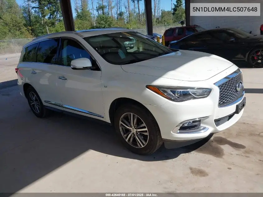 2020 Infiniti Qx60 Luxe Awd VIN: 5N1DL0MM4LC507648 Lot: 42640168
