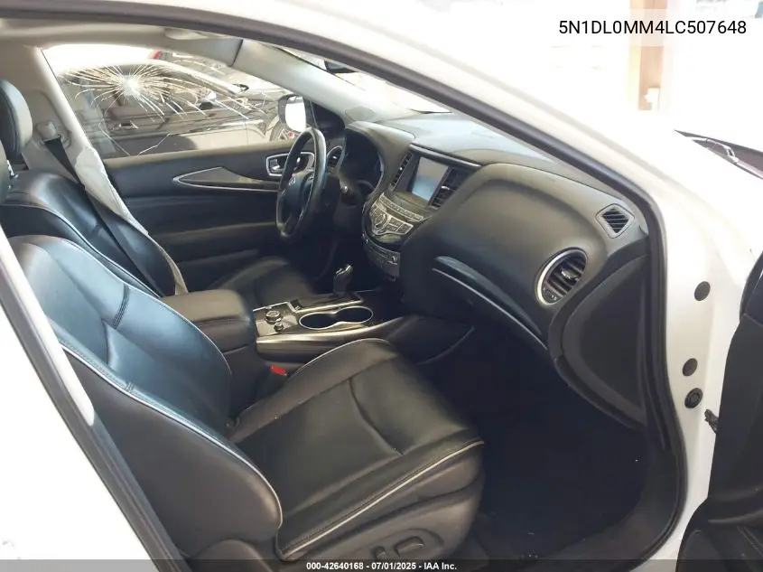 2020 Infiniti Qx60 Luxe Awd VIN: 5N1DL0MM4LC507648 Lot: 42640168