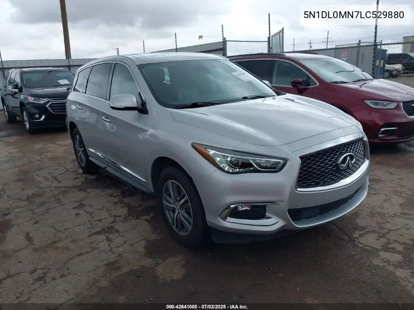 2020 Infiniti Qx60 Pure VIN: 5N1DL0MN7LC529880 Lot: 42641000