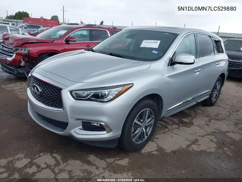 2020 Infiniti Qx60 Pure VIN: 5N1DL0MN7LC529880 Lot: 42641000