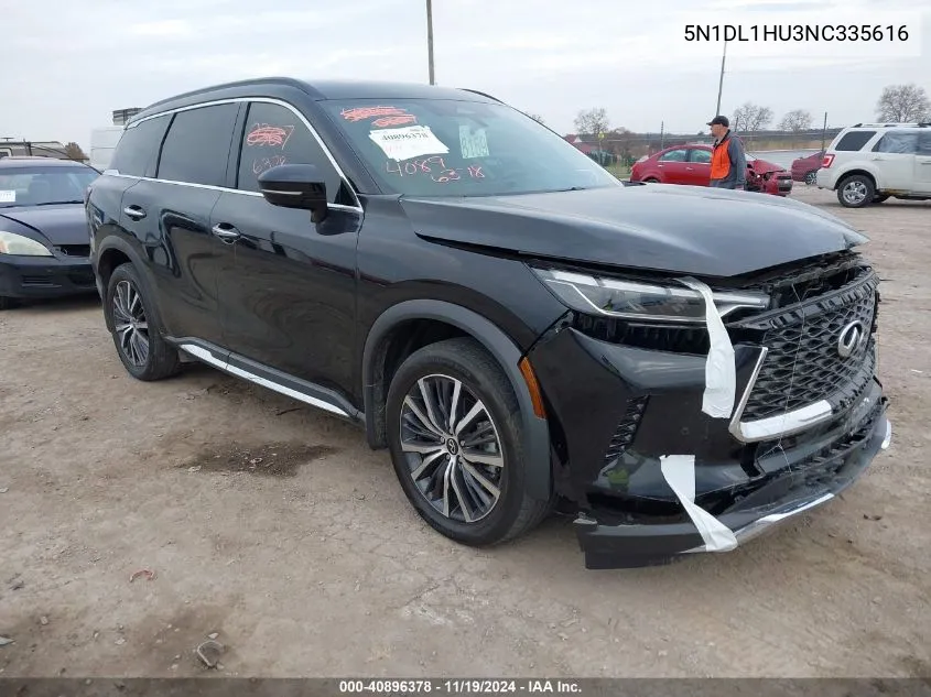 2022 Infiniti Qx60 Autograph Awd VIN: 5N1DL1HU3NC335616 Lot: 40896378