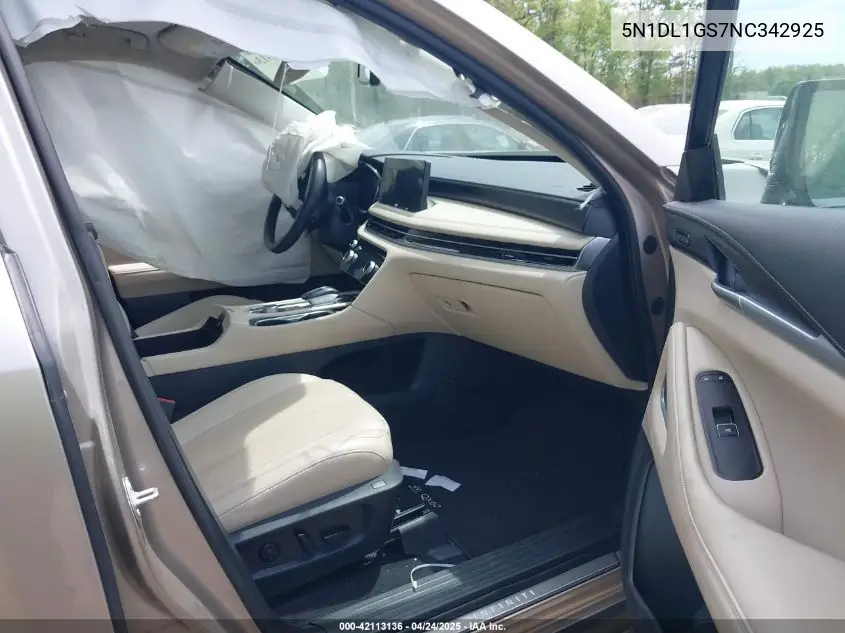 2022 Infiniti Qx60 Sensory Awd VIN: 5N1DL1GS7NC342925 Lot: 42113136
