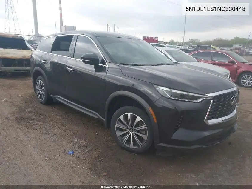 2022 Infiniti Qx60 Pure Awd VIN: 5N1DL1ES1NC330448 Lot: 42125925