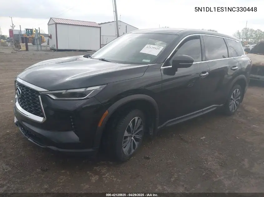 2022 Infiniti Qx60 Pure Awd VIN: 5N1DL1ES1NC330448 Lot: 42125925