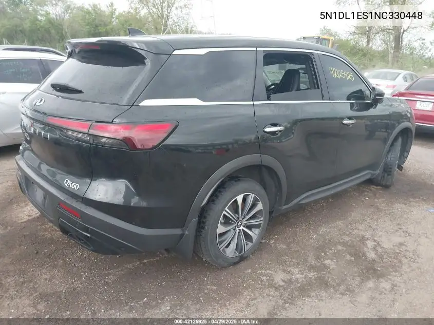 2022 Infiniti Qx60 Pure Awd VIN: 5N1DL1ES1NC330448 Lot: 42125925