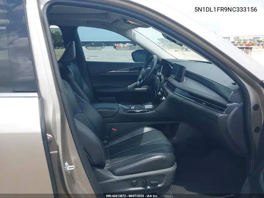 2022 Infiniti Qx60 Luxe VIN: 5N1DL1FR9NC333156 Lot: 42413572